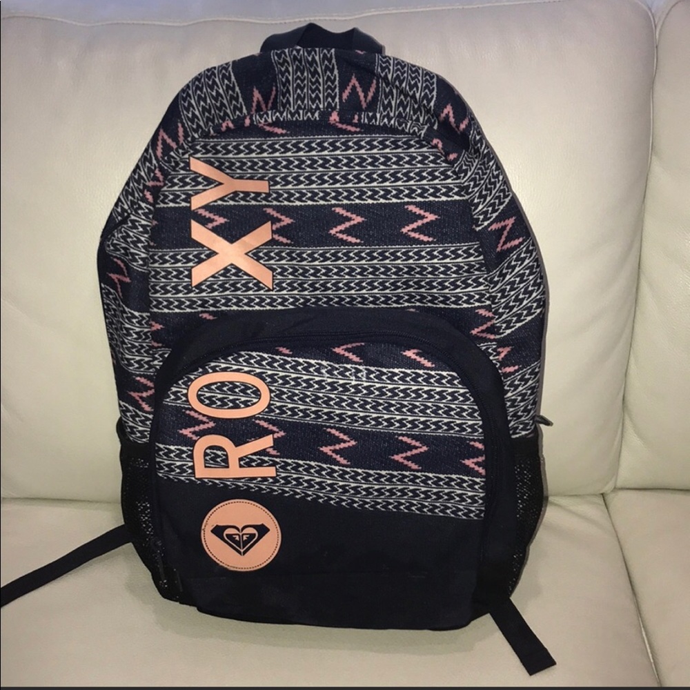 Roxy Aztec Print Navy Backpack